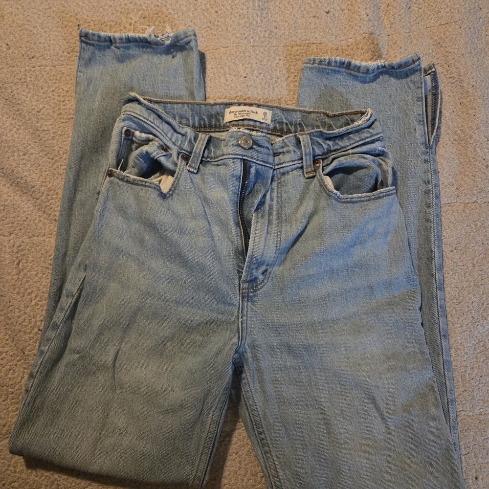 Abercrombie & Fitch Ultra High Rise Jeans - Light Blue
